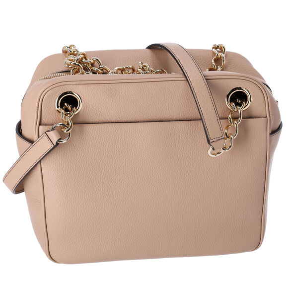 Salvatore Ferragamo Gancini Shoulder Bag 211412 Beige Leather - Picture 3 of 9